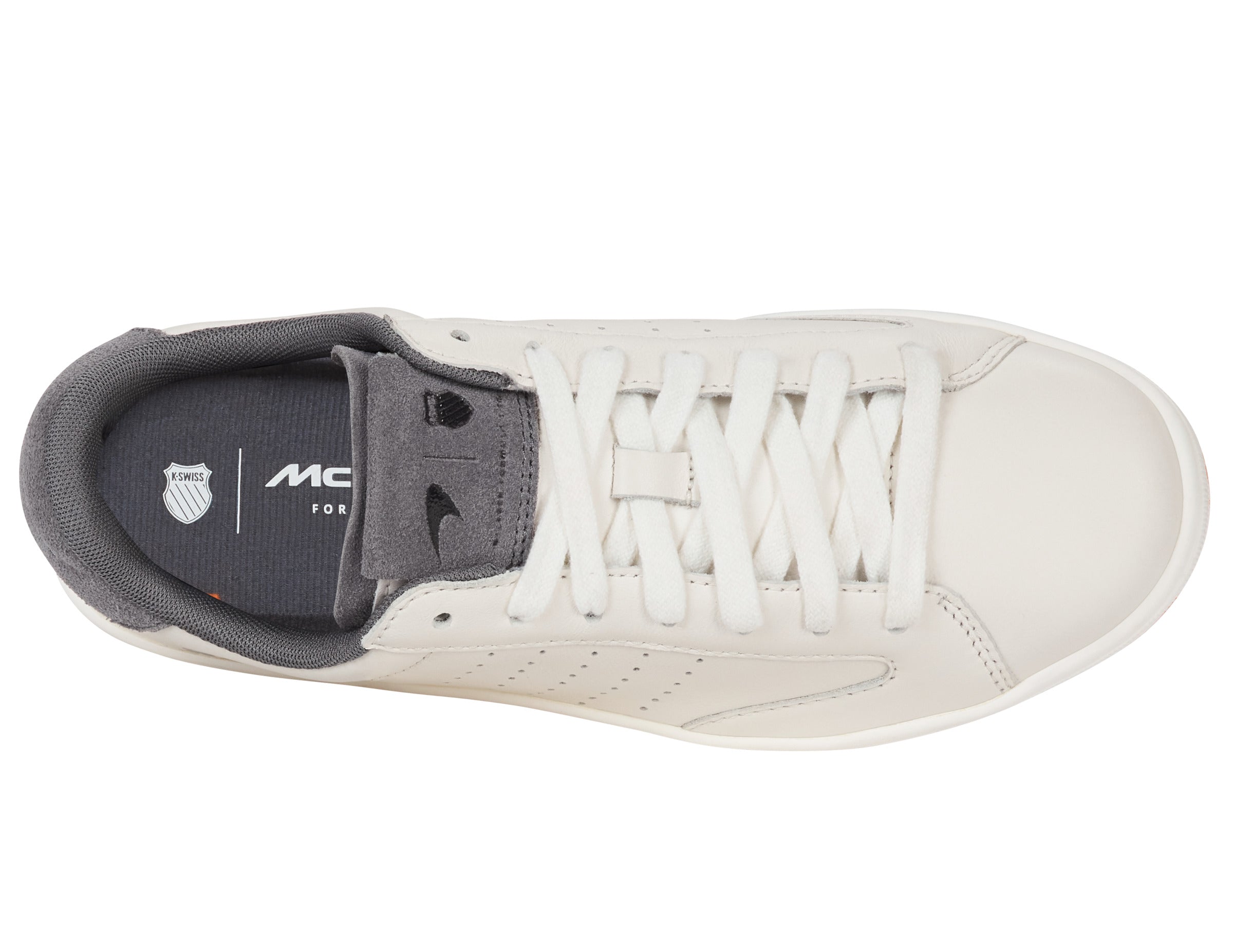 LOZAN KLUB X McLaren F1 Team Sneakers - White/Anthracite/Papaya Colorway | Limited Edition Racing-Inspired Shoes for Men & Women | Perfect for Sports, Running & Casual Wear