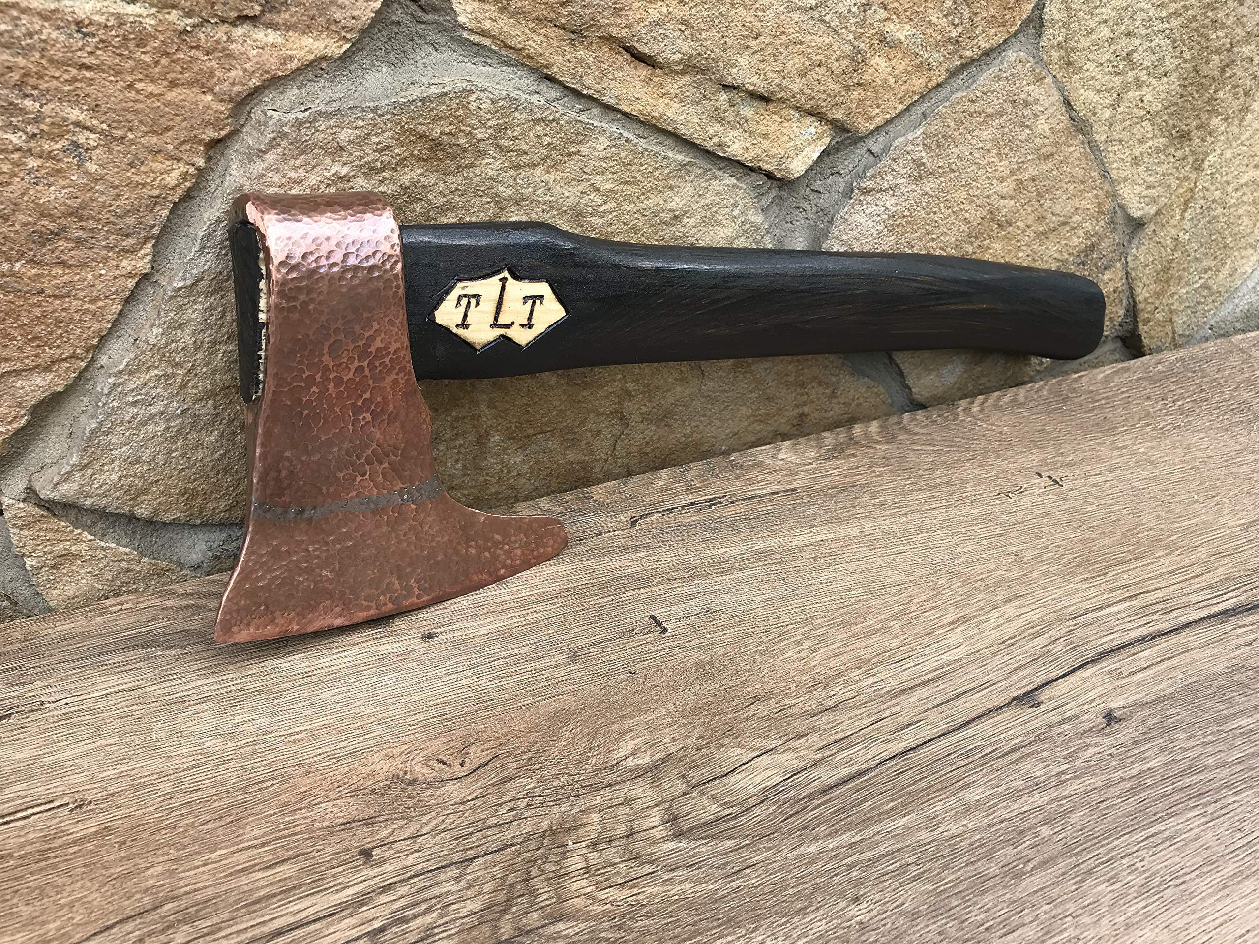 Handcrafted Copper Axe - Unique 7th Anniversary Gift for Men, Wedding Anniversary Present, Durable Outdoor Camping Tool for Hiking & Survival Gear - Perfect for Woodworking & Bushcraft Enthusiasts