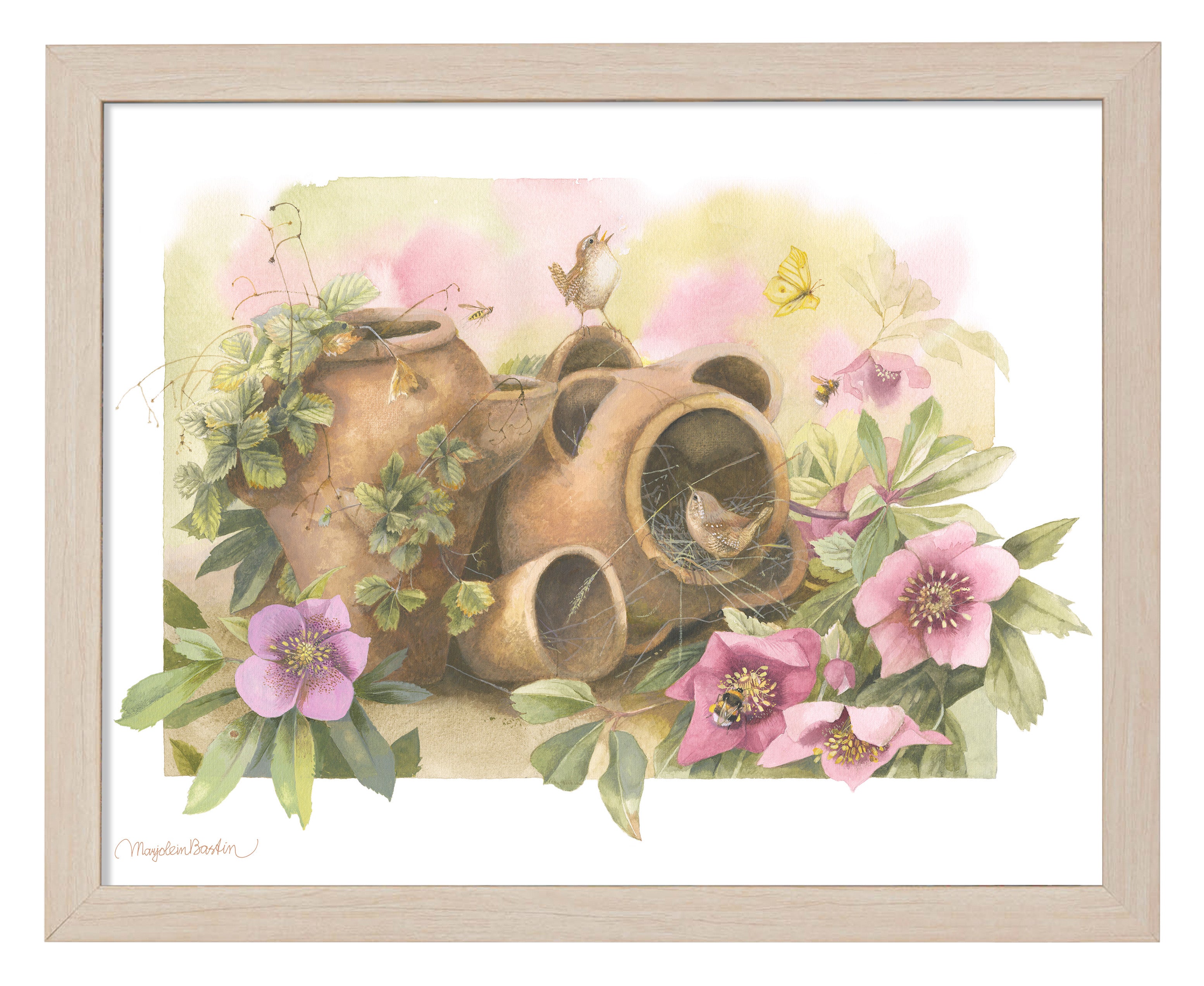 Home Decor Wall Art Prints - Beautiful Handmade Nest Paintings for Living Room, Bedroom & Office Decoration