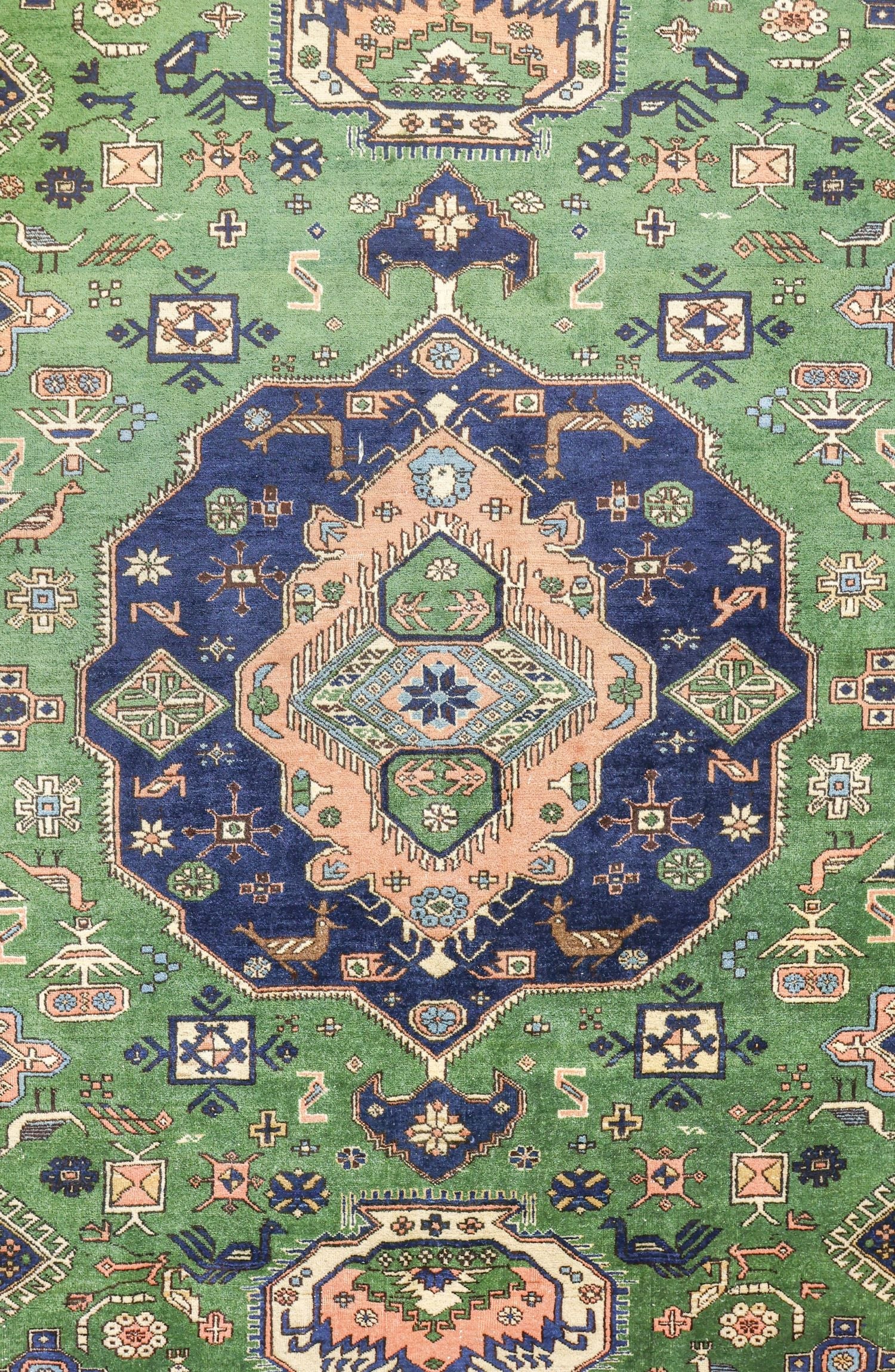 Handwoven Antique Ardabil Tribal Rug - Persian Wool Carpet with Traditional Design, J75596 - Perfect for Living Room, Bedroom & Home Decor