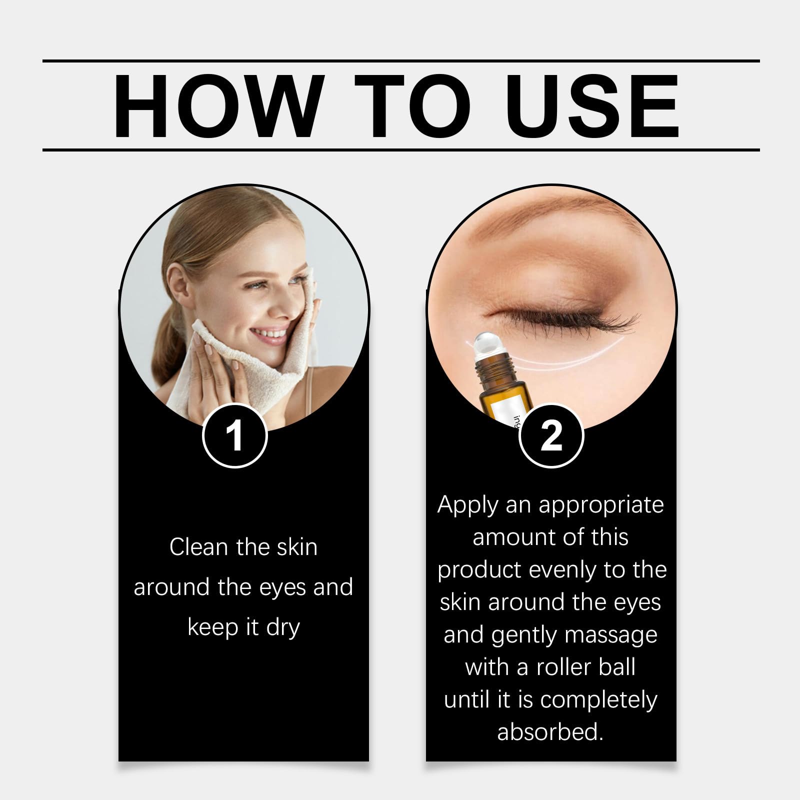 Organic Castor Oil Eye Roller with Frankincense - Dark Circle & Puffiness Treatment, Anti-Aging Eye Serum, Skin Revitalization Roller Ball (1 Pack) - Perfect for Nighttime Skincare & Travel Beauty Routine
