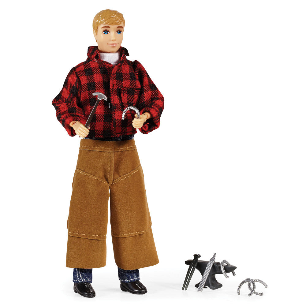 Breyer Traditional Series Farrier with Blacksmith Tools - 8 Articulated Horse Figure for Collectors & Model Horse Enthusiasts - Perfect for Display, Play & Equestrian Themed Decor