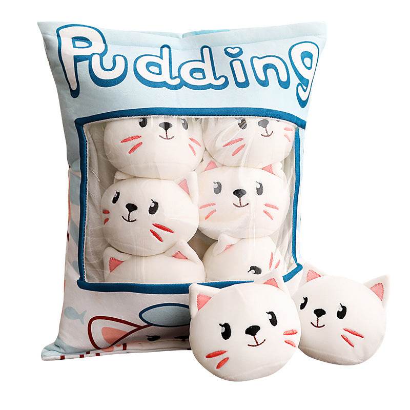 Soft Squishy Mochi Plushie Toy Set - 6 Pack Cute Kawaii Stress Relief Pillows for Kids & Adults | Perfect for Home Decor, Office Desk, Car Seat & Anxiety Relief Gifts