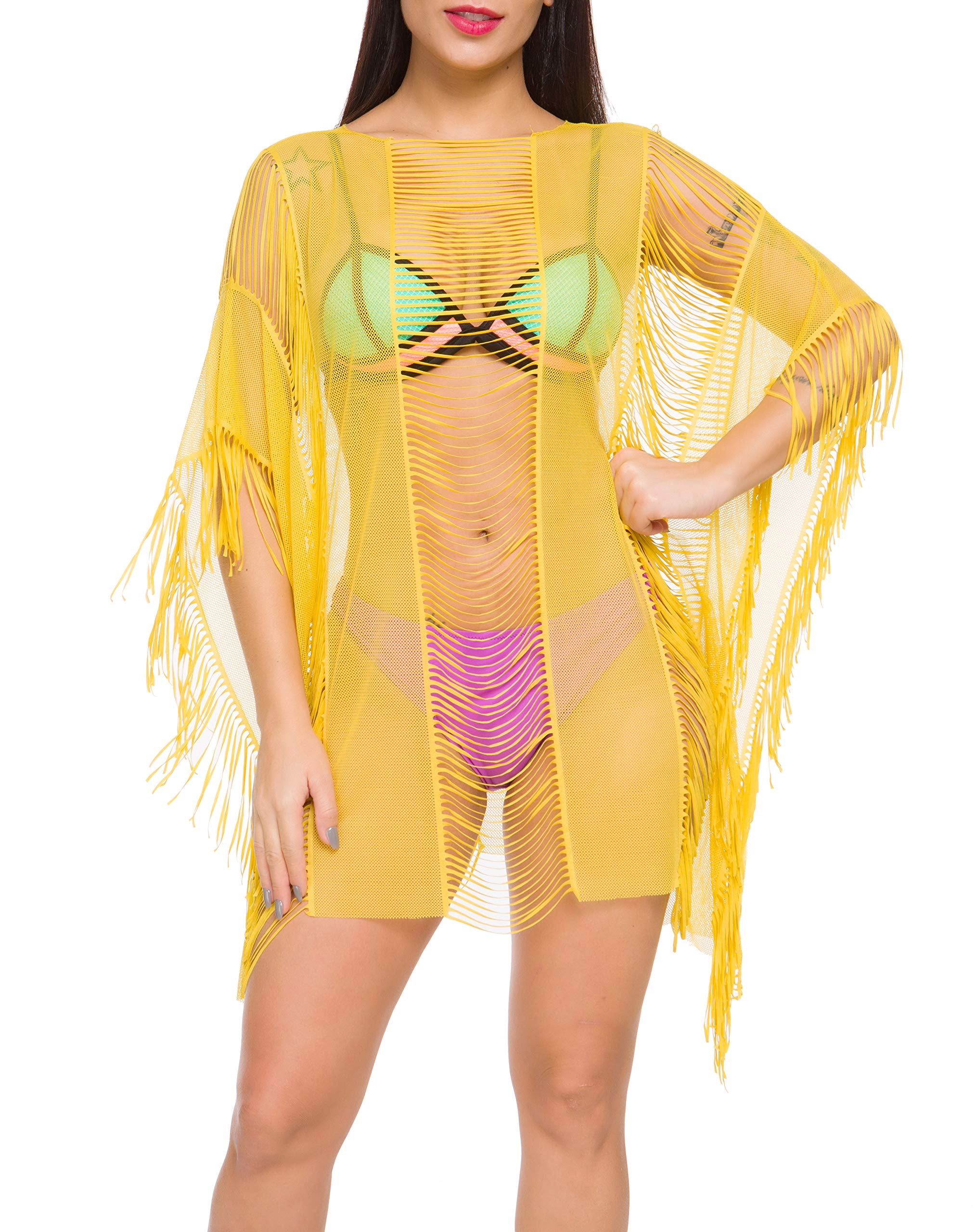 Costyleen Women's Chiffon Bikini Cover Up - Lightweight Beach Dress Swimsuit Coverup for Pool, Vacation & Summer Outfits