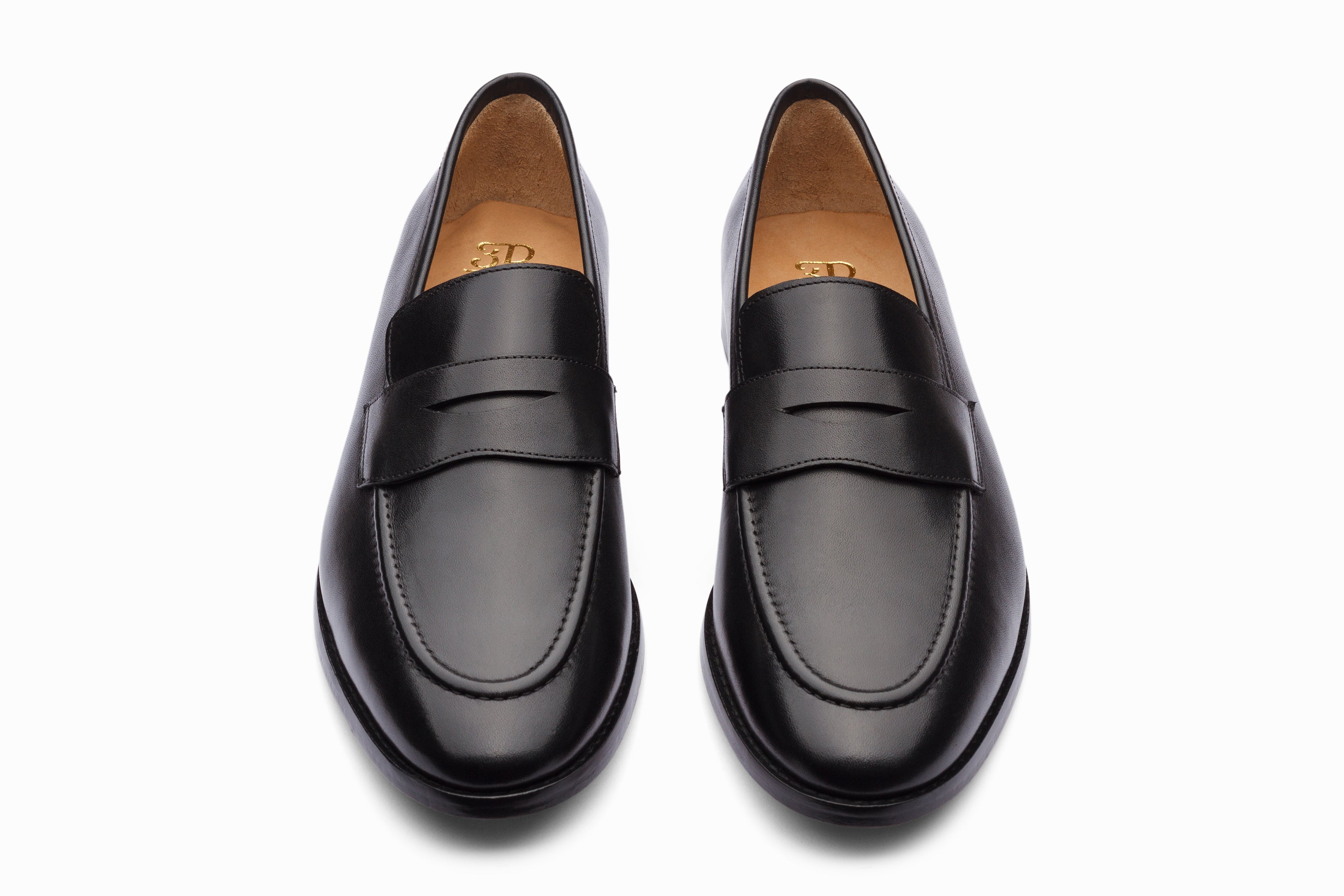 Premium Black Penny Loafers for Men & Women - Classic Comfortable Slip-On Shoes for Office, Business, and Casual Wear