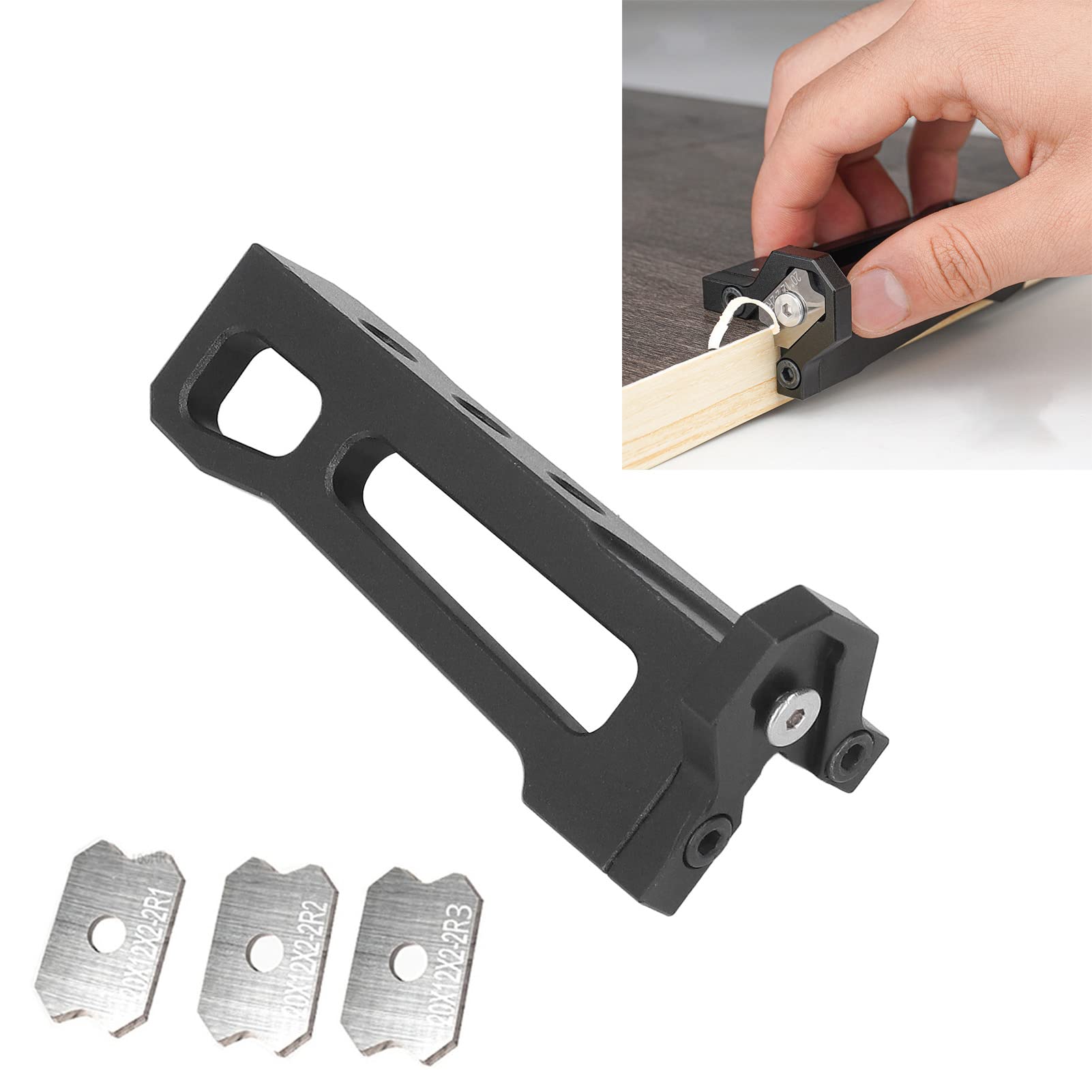 Manual Woodworking End Trimmer & Chamfering Tool - Handle Trimmer, Banding Machine Cutter Set for Wood Furniture & Cabinet Edgebanding - Perfect for DIY Projects, Home Renovation & Professional Woodworking