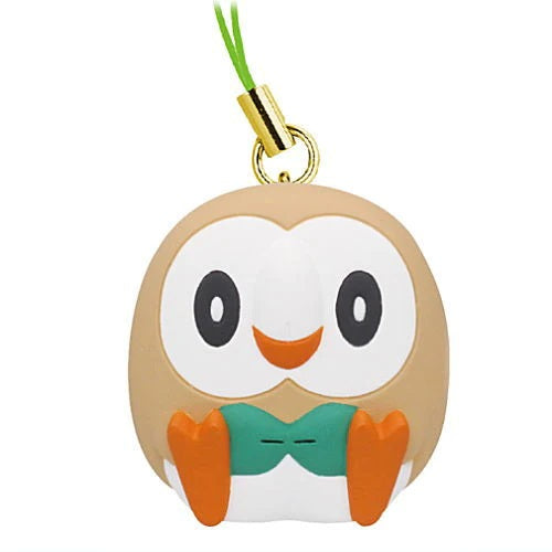 Pokemon Grass Type Petanko Mascot Keychain - Takara Tomy 1 Inch Collectible Figure - Perfect for Backpacks, Key Rings & Anime Fans Collection