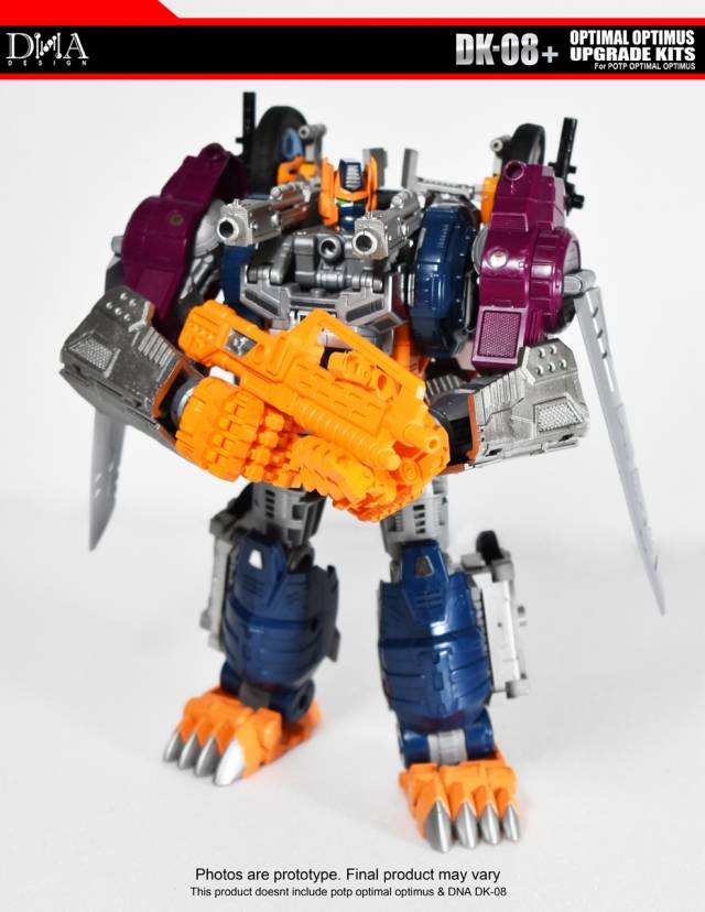 DNA Design DK 08+ Upgrade Kit for Power of the Primes Optimal Optimus - Transformers Toy Enhancement Accessories for Collectors - Perfect for Display & Customization