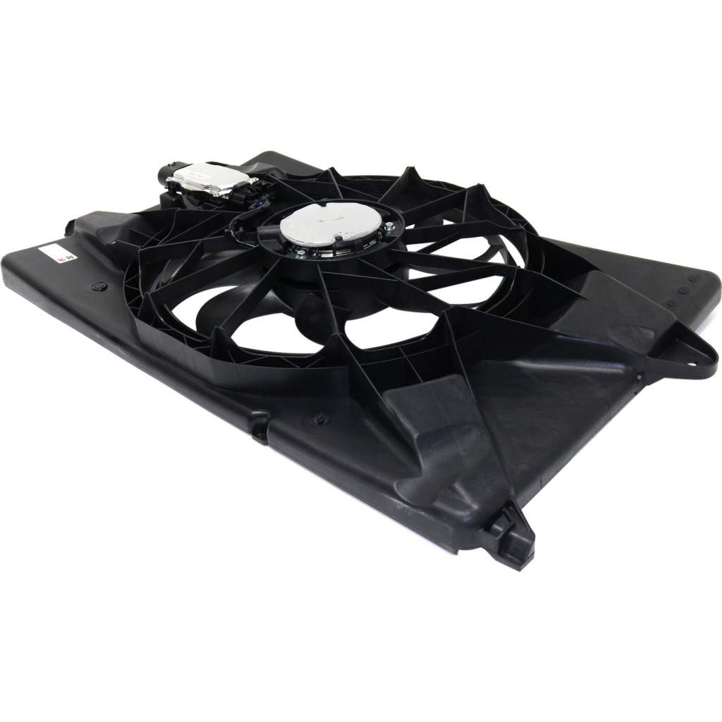 Dodge Dart Cooling Fan Assembly 2013-2016 2.0L 2.4L with Control Unit - Compatible with CH3115176 & 55111482AC - Direct Fit for Radiator and A/C Condenser - Perfect for Engine Cooling System Repair and Maintenance