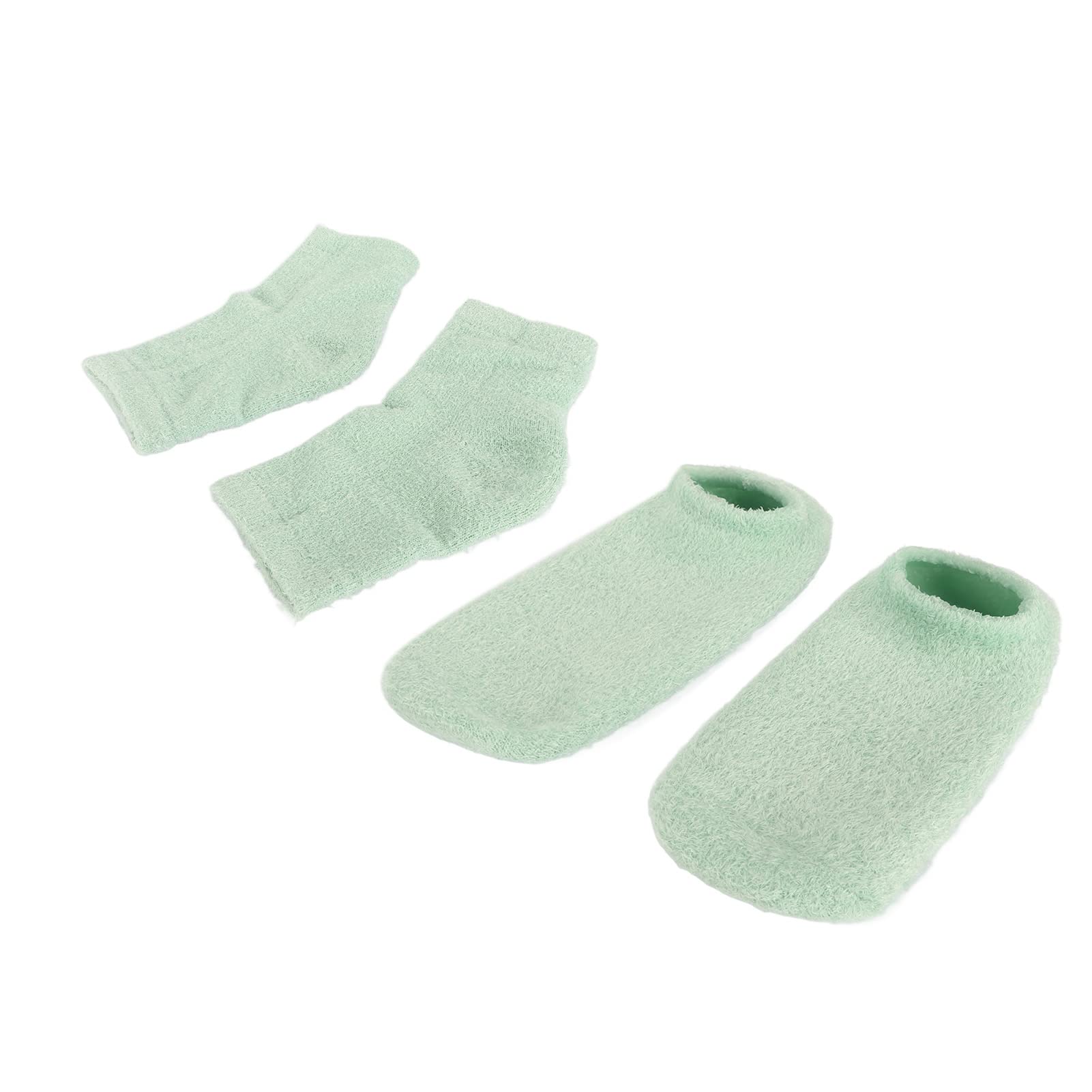 Moisturizing Heel Socks for Dry Cracked Feet - Soft Spa Socks with Aloe Vera for Overnight Foot Care - Perfect for Travel, Home Relaxation & Post-Pedicure Healing