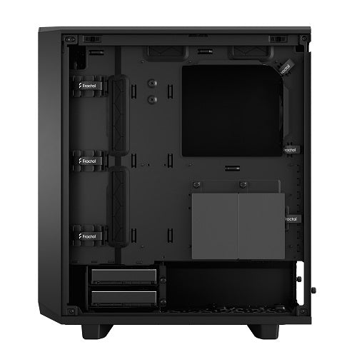 Meshify 2 Compact Solid Side Panel ATX PC Case - Black | High Airflow Mid-Tower Computer Case for Gaming & Workstation Builds | Perfect for Home Office & Gaming Setup