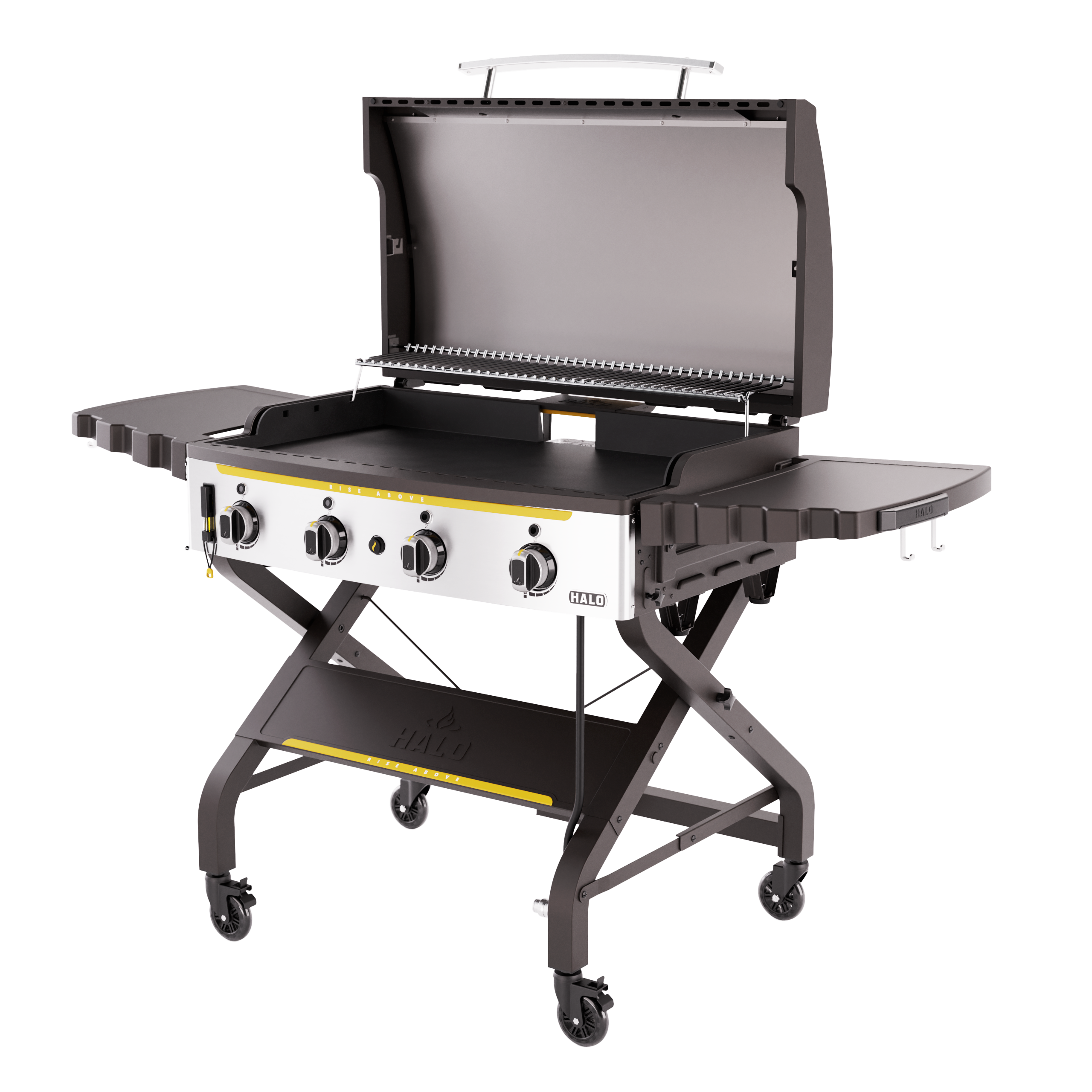 HALO Elite4B 8 Zone Griddle HZ 1001 XNA - Professional Commercial Gas Griddle for Restaurants, Diners & Food Trucks - Perfect for Pancakes, Burgers & Breakfast Cooking