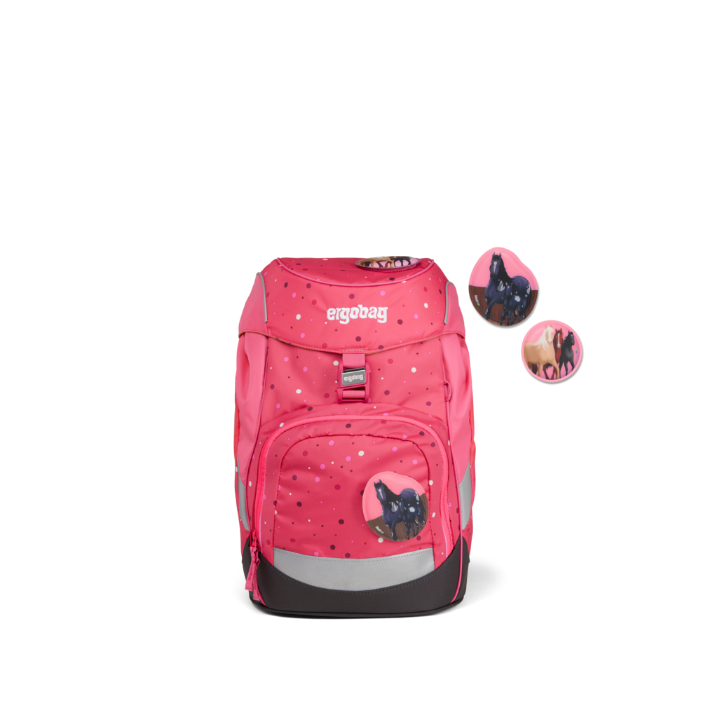 Ergobag Prime School Backpack for Kids - Lightweight & Ergonomic Design with Horse DreamBear Print - Perfect for School, Travel & Daily Use