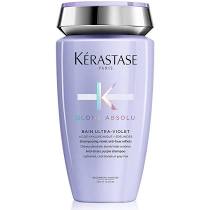 Kerastase Blond Absolu Bain Ultra Violet Purple Shampoo for Blonde & Highlighted Hair - Tones Brassiness & Brightens Blonde Hair - Salon-Quality Purple Shampoo for Color-Treated Hair - Perfect for Daily Use & Maintaining Blonde Highlights