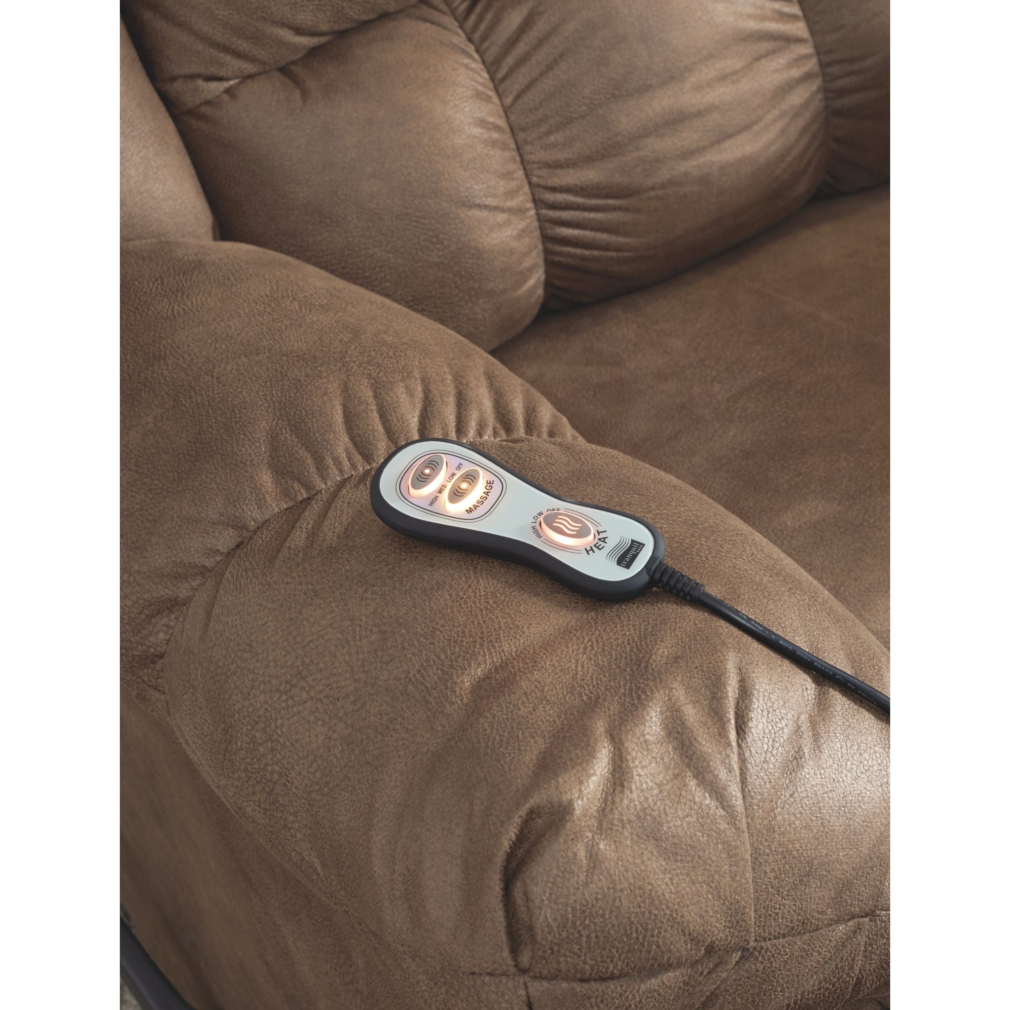 Adrano Rocker Recliner Chair - Comfortable Leather Rocking Recliner with Padded Cushions for Living Room, Bedroom, or Nursery - Perfect for Relaxing, Reading, and Nursing