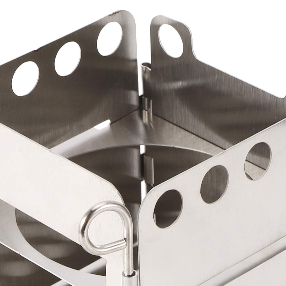 Portable Stainless Steel Folding Camping Stove - Compact Outdoor Burner for Backpacking, Hiking & Picnics | Perfect for Camp Cooking, Emergency Preparedness & Outdoor Adventures