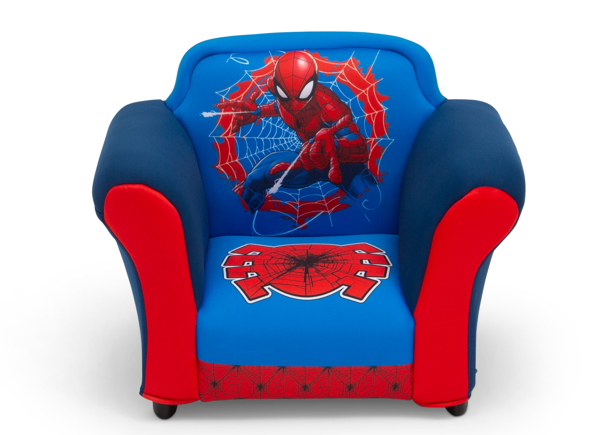 Spider-Man Themed Upholstered Chair with Durable Plastic Frame - Perfect for Kids' Room, Gaming Setup & Superhero Decor