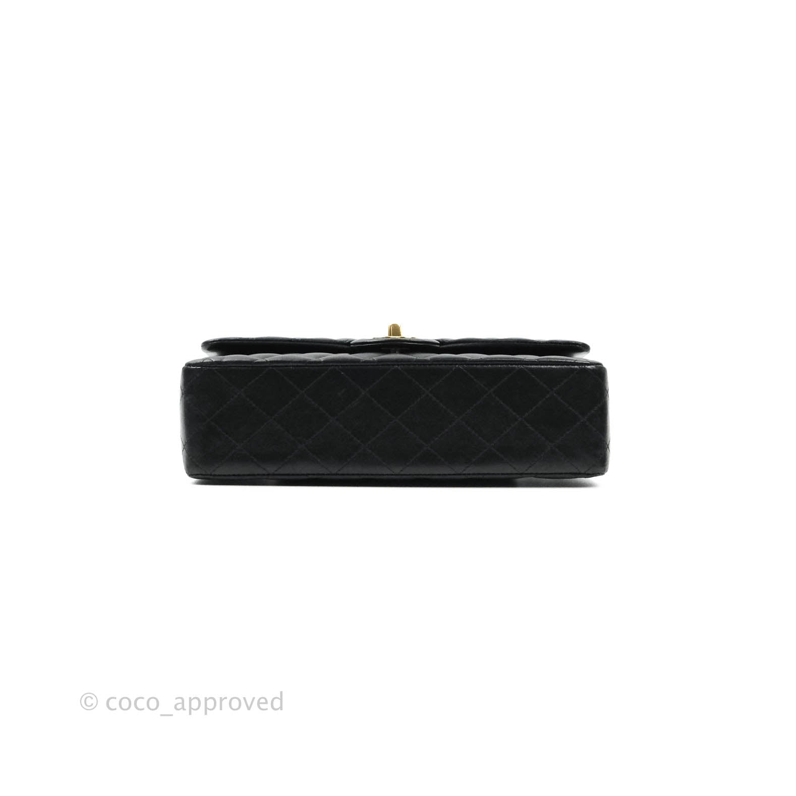 Chanel Classic Medium Double Flap Bag Black Lambskin Leather with Gold Hardware - Luxury Handbag for Women, Perfect for Evening Events & Special Occasions