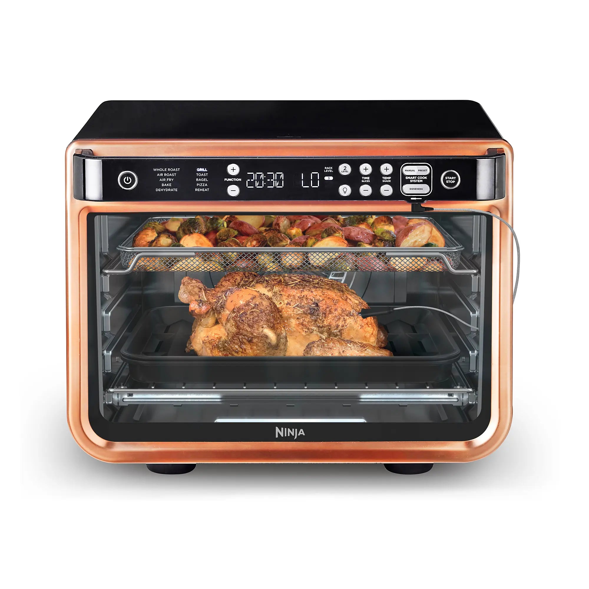 Ninja Foodi 10-in-1 Smart XL Pro Air Fry Oven - Large Capacity Air Fryer, Toaster Oven & Dehydrator Combo for Healthy Cooking | Perfect for Baking, Roasting & Meal Prep in Modern Kitchens