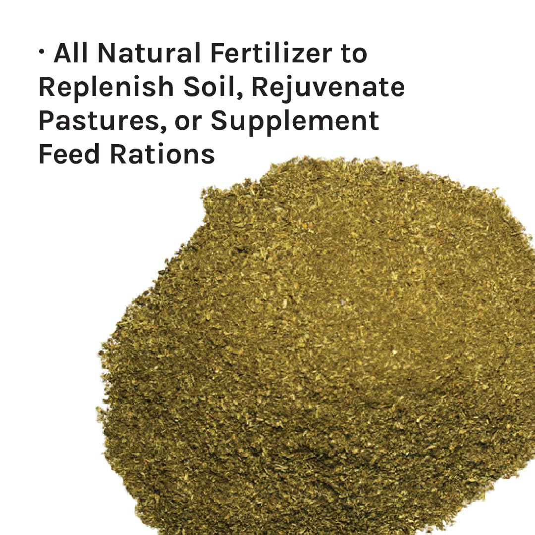 Organic Alfalfa Meal Fertilizer & Animal Feed Supplement - Non-GMO, USDA Certified Organic, 50 lb Bag - Perfect for Gardening, Composting & Livestock Nutrition