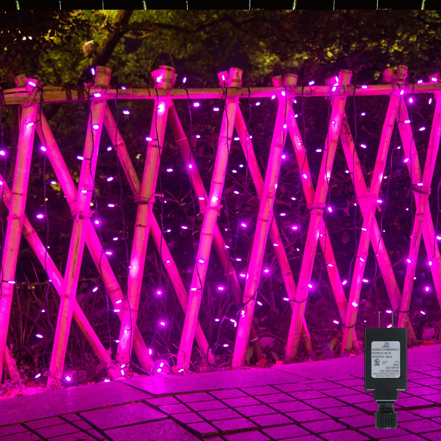 200 LED Pink Valentine's String Lights - 66ft Romantic Twinkle Fairy Lights with Green Wire, Connectable for Indoor/Outdoor Decor - Perfect for Weddings, Parties, Patio, Holiday & Home Decorations