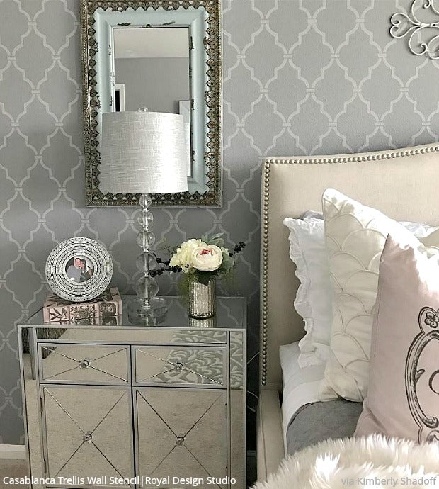 Casablanca Trellis Moroccan Stencil - Authentic Arabic Design for DIY Home Decor, Wall Painting, and Furniture Stenciling | Perfect for Boho, Moroccan, and Mediterranean Style Interiors