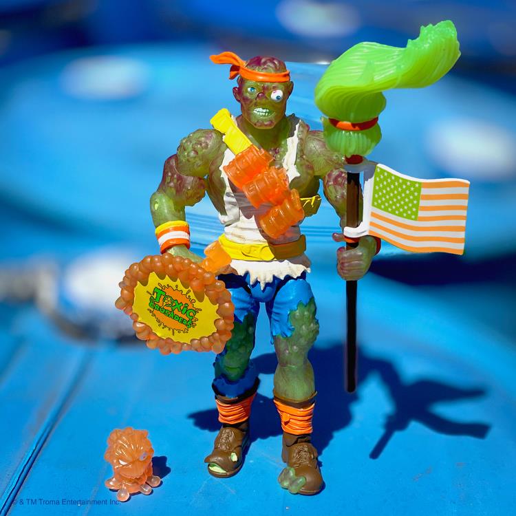 Toxic Crusaders ULTIMATES! Toxie (Radioactive Red Rage) Action Figure - Collectible Toy for Fans, Horror Movie Merchandise & 90s Nostalgia - Perfect for Display, Gifts, and Pop Culture Collections