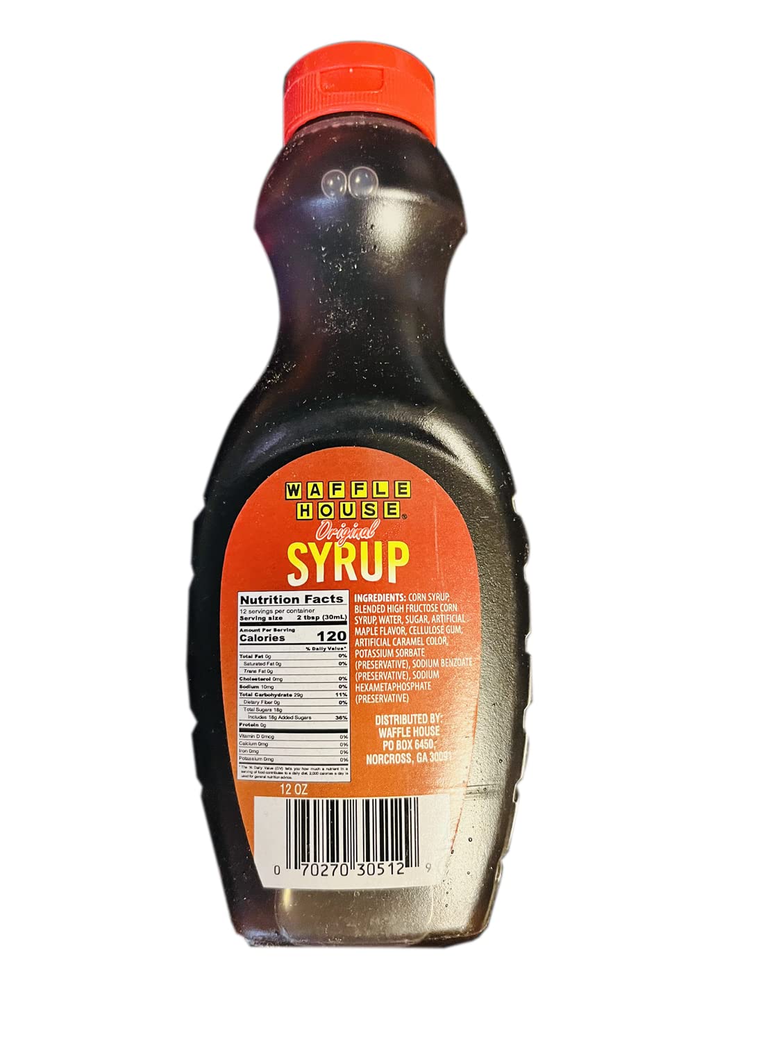 Waffle House Original Syrup 12 FL. Oz - Authentic Maple Flavored Pancake & Waffle Syrup for Homemade Breakfast - Perfect for Sunday Brunch, Family Gatherings & Restaurant-Style Waffles at Home