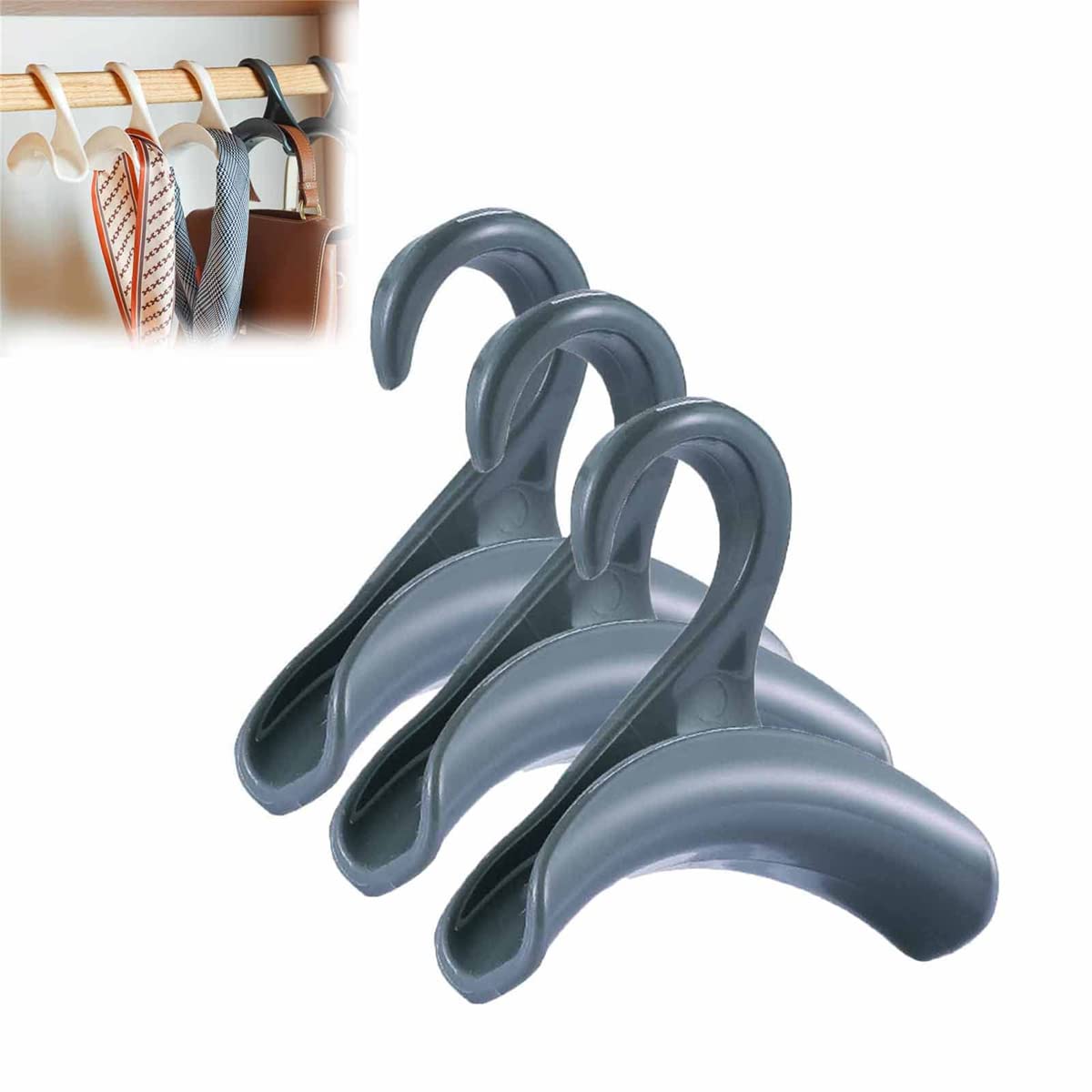 Durable Arc Bag Hook - Purse & Tote Organizer for Wardrobe & Travel