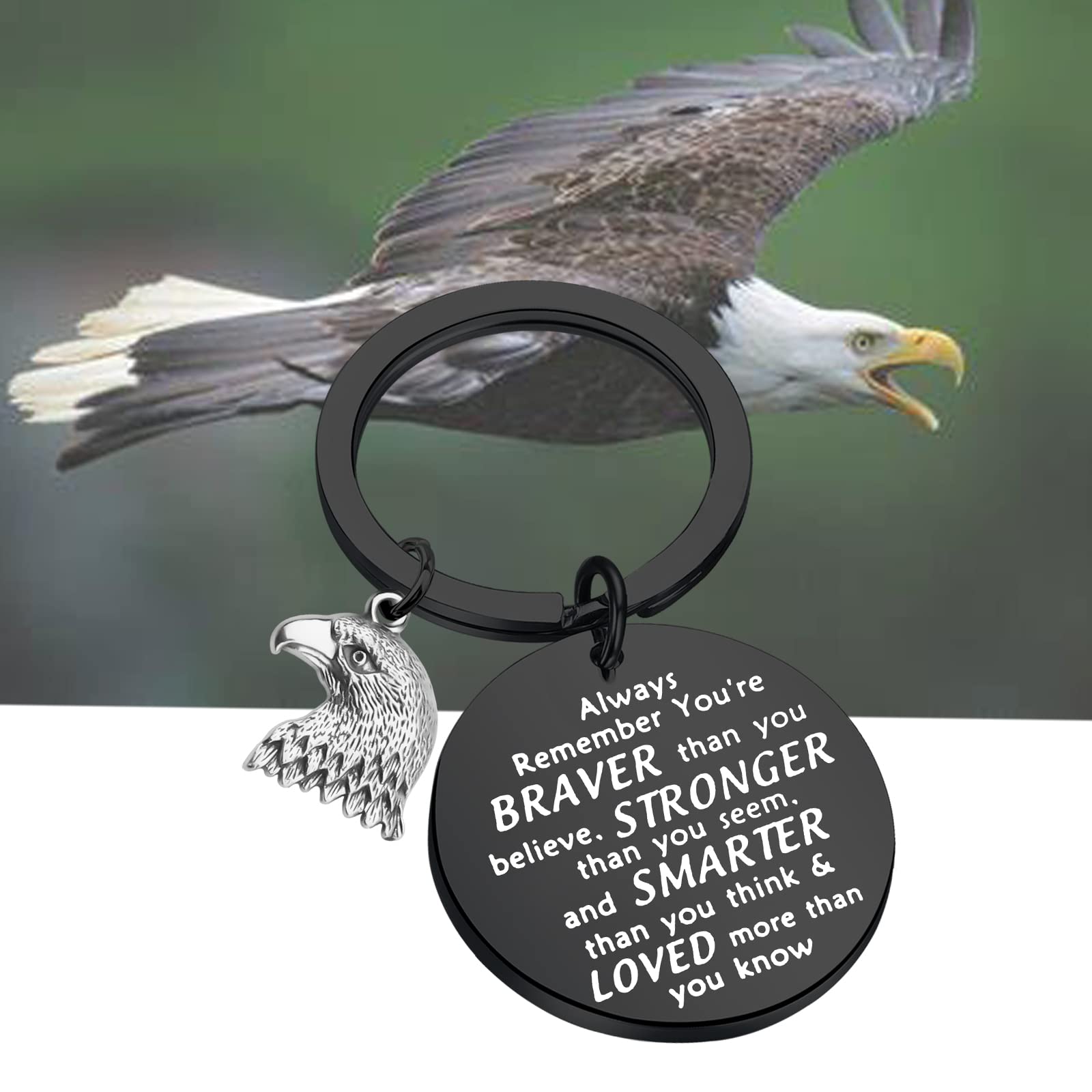WSNANG Eagle Keychain - Premium Scoutmaster Gift for Scout Leaders & Court of Honor Ceremonies | Perfect for BSA Awards, Eagle Scout Recognition & Outdoor Adventures