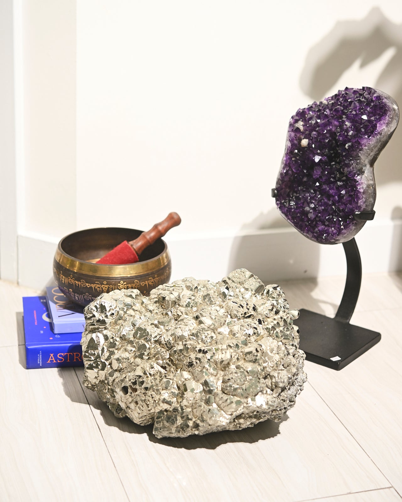 44lb Natural Pyrite Cluster - Large Raw Pyrite Specimen for Mineral Collectors & Home Decor | Perfect for Display, Healing Crystals & Feng Shui Decorations