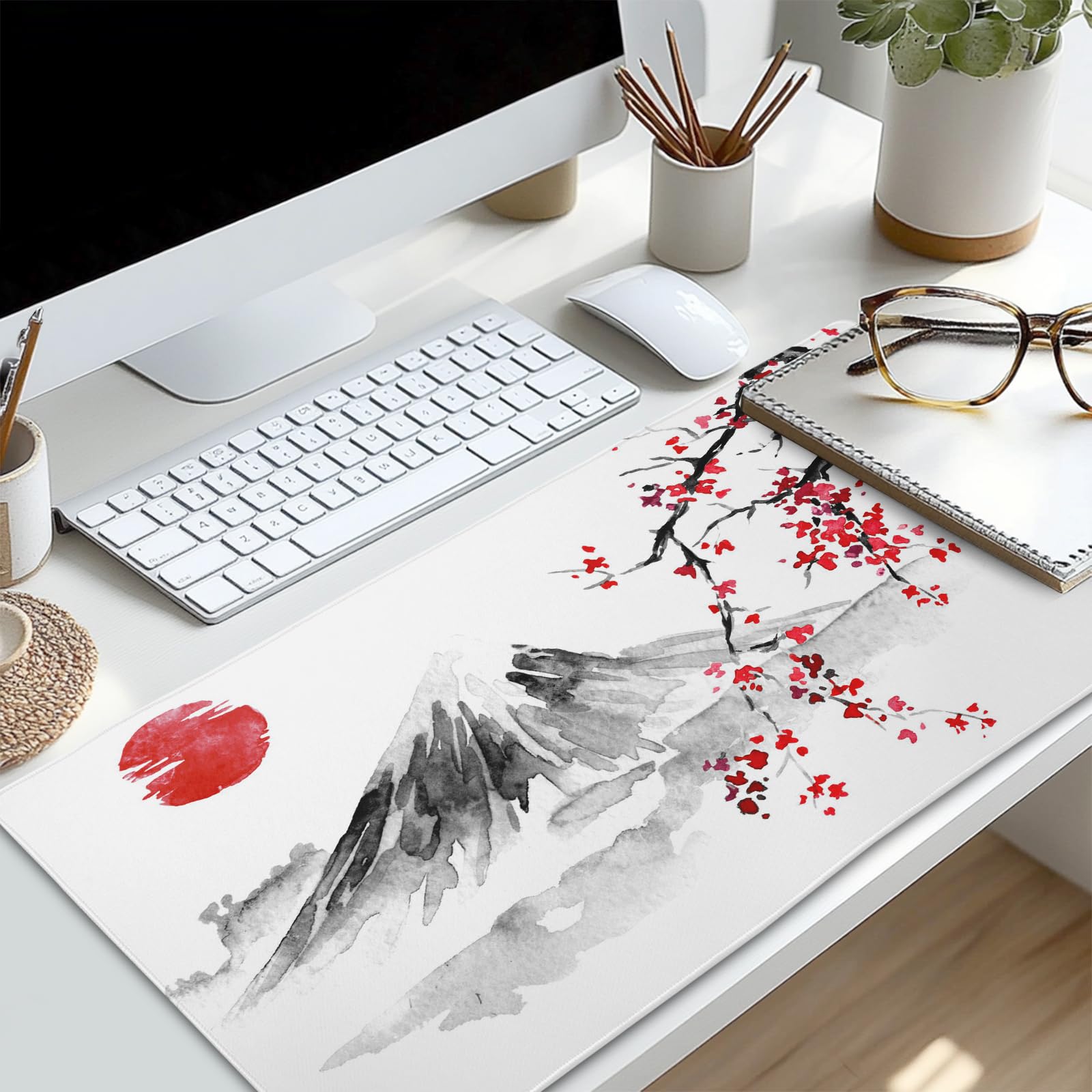 Cherry Blossom Gaming Mouse Pad - Large Non-Slip Desk Mat for Work & Gaming