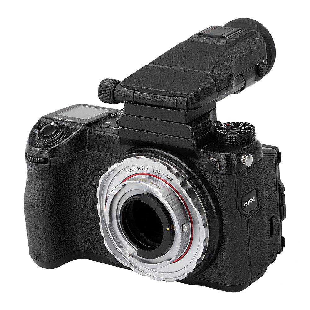 Fotodiox Pro Lens Mount Double Adapter - Alpa 35mm SLR & Leica M to Fujifilm G Mount GFX Mirrorless Camera (GFX 50S/100S) - Compatible with Landscape & Portrait Photography