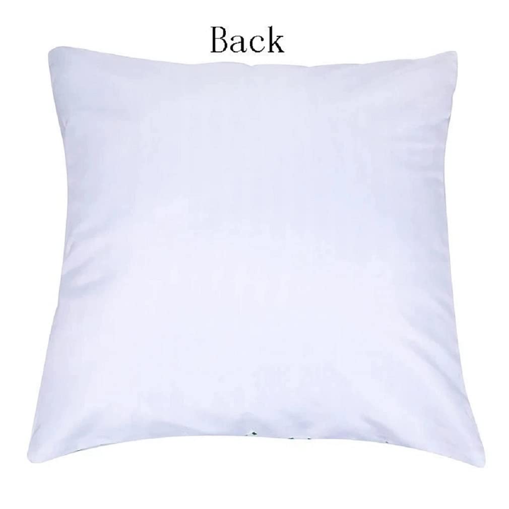 **Little Ballerinas Mermaid Bunny Unicorns Throw Pillow Covers for Girls - Blue & Pink Unicorn Design - Perfect for Kids' Bedroom, Nursery, or Playroom Decor**