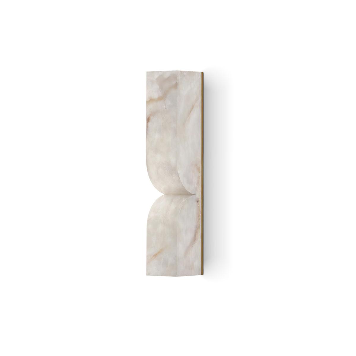 Alabaster Essence Wall Sconce - Elegant Handcrafted Light Fixture for Bedroom, Living Room & Hallway Decor - Perfect for Ambient Lighting and Home Interior Design