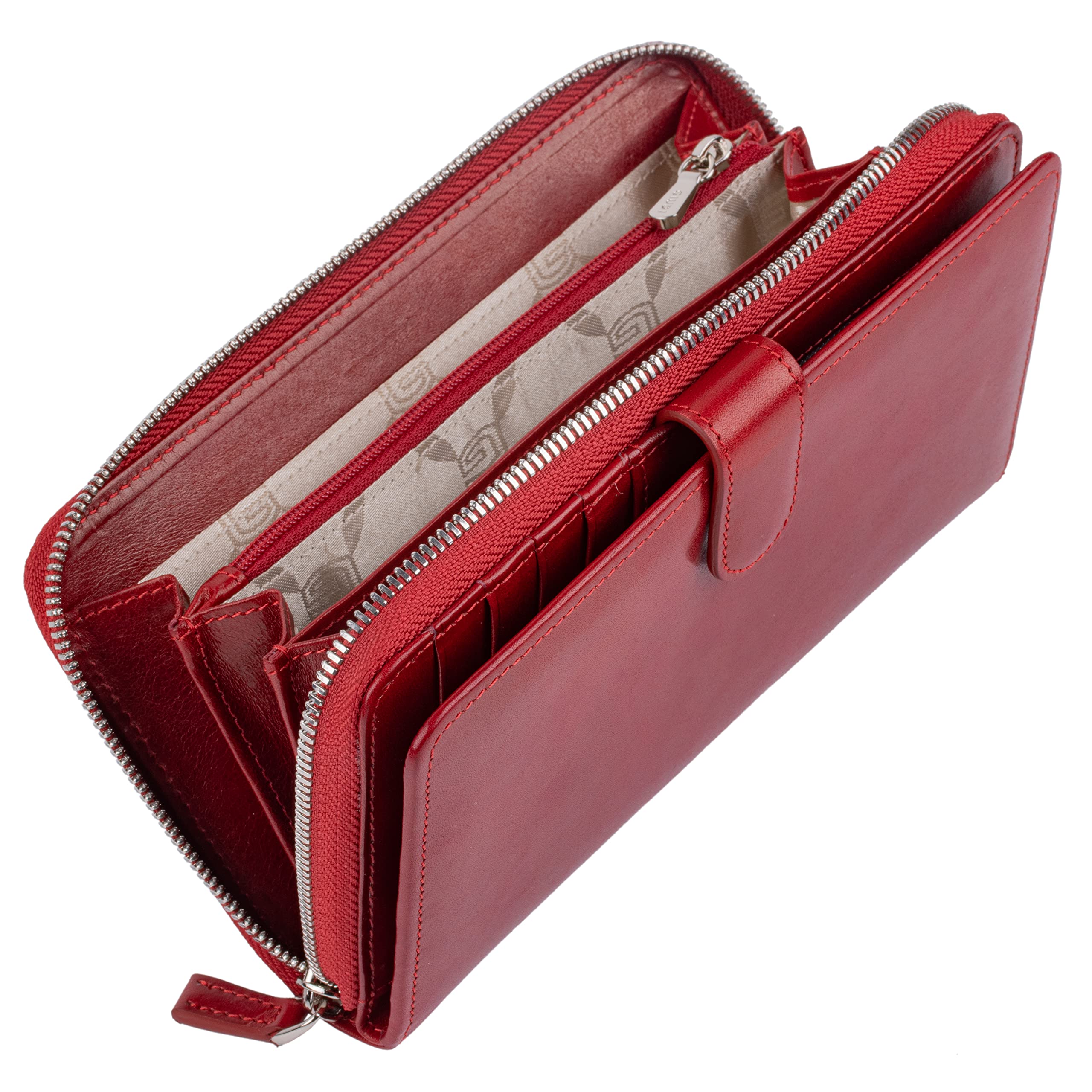 Giudi Luxury Women's Wallet - Genuine Italian Leather - Large Capacity Ladies Purse - Perfect for Everyday Use & Gift Giving