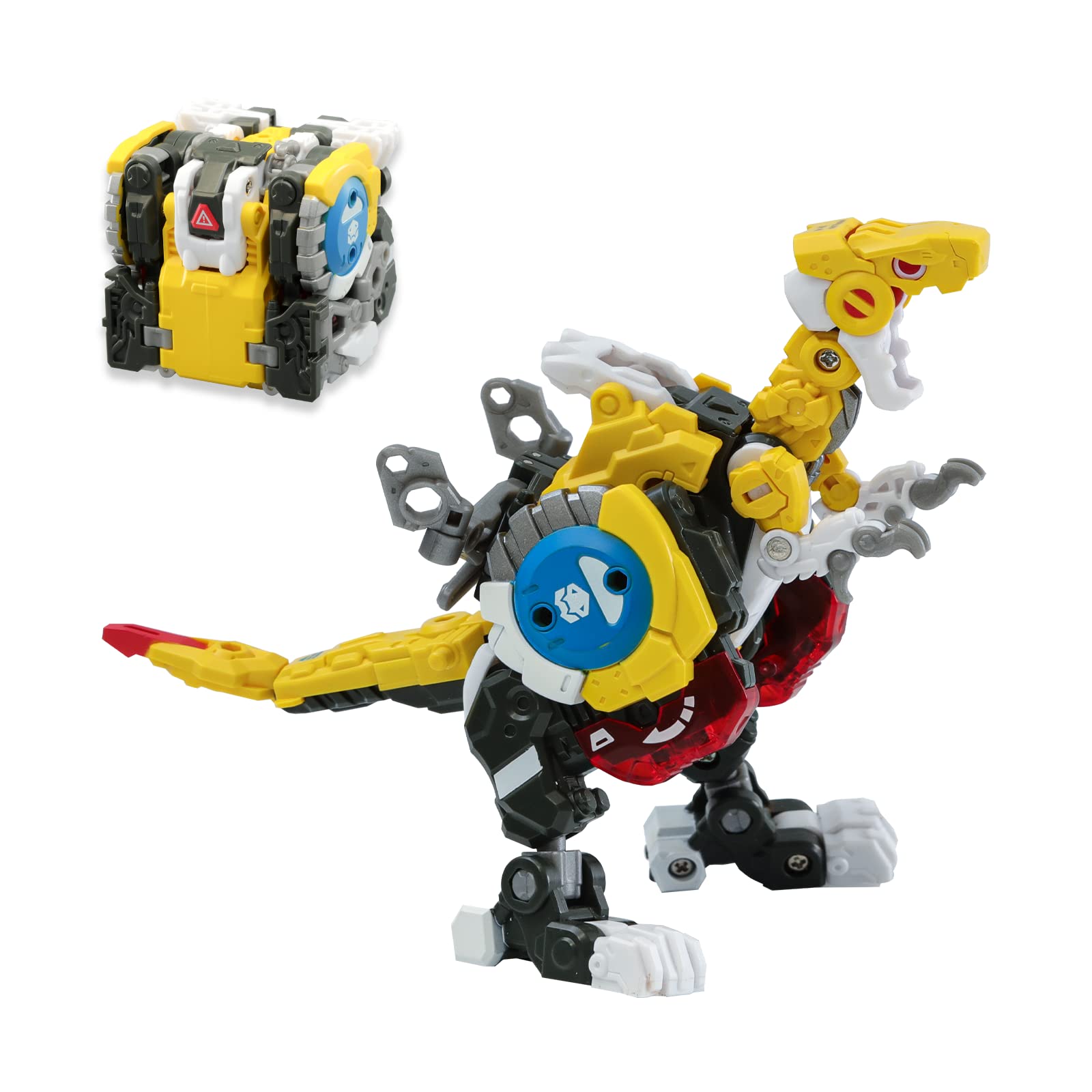 52TOYS Beastbox MEGA DIO Dinosaur Transforming Action Figure - 2-in-1 Dino Mecha & Cube Collectible Toy - Perfect Gift for Teens & Adult Collectors | Birthday Party, Display Shelf, Anime Convention Cosplay Prop