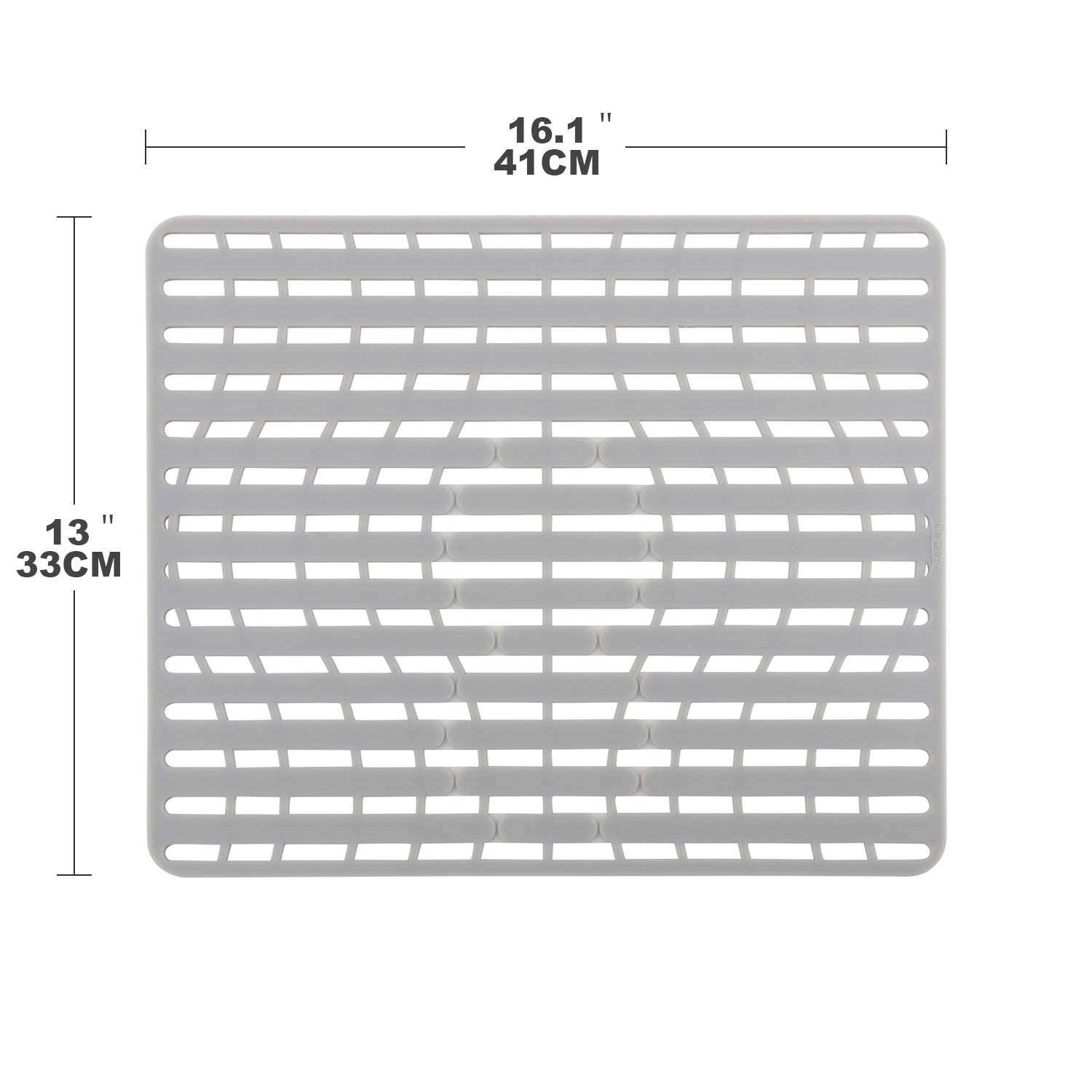 Better Housewares Silicone Sink Mat - Non-Slip Kitchen Sink Protector, 16