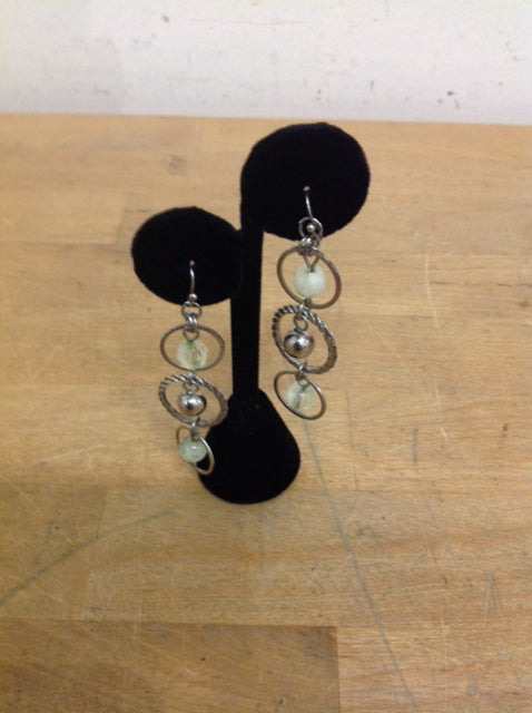Elegant Silver Beaded Dangle Earrings for Women | Handmade Jewelry Gift for Birthday, Anniversary & Special Occasions | Perfect for Parties, Weddings & Date Nights