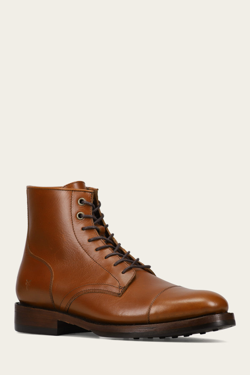 Vintage Dylan Cap Toe Lace-Up Dress Shoes for Men - Classic Oxford Style for Business, Wedding & Formal Occasions