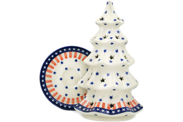 10 Christmas Tree Candle Holders - Classic Americana Decor for Holiday Table Centerpieces & Festive Home Decor