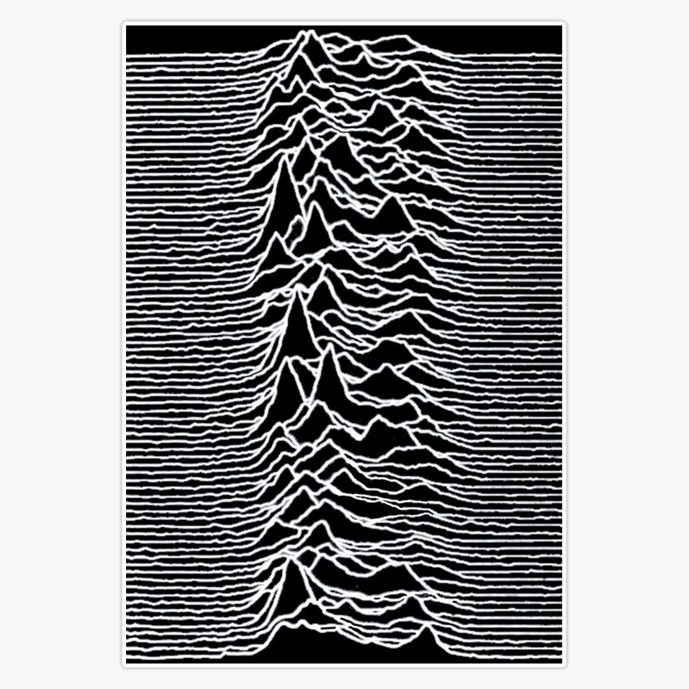 Unknown Pleasures Vinyl Waterproof Sticker - 5