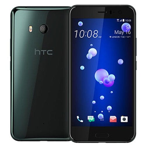 HTC U11 64GB 4GB RAM Dual SIM Unlocked Smartphone - Black GSM Android Phone for Travel & Business Use