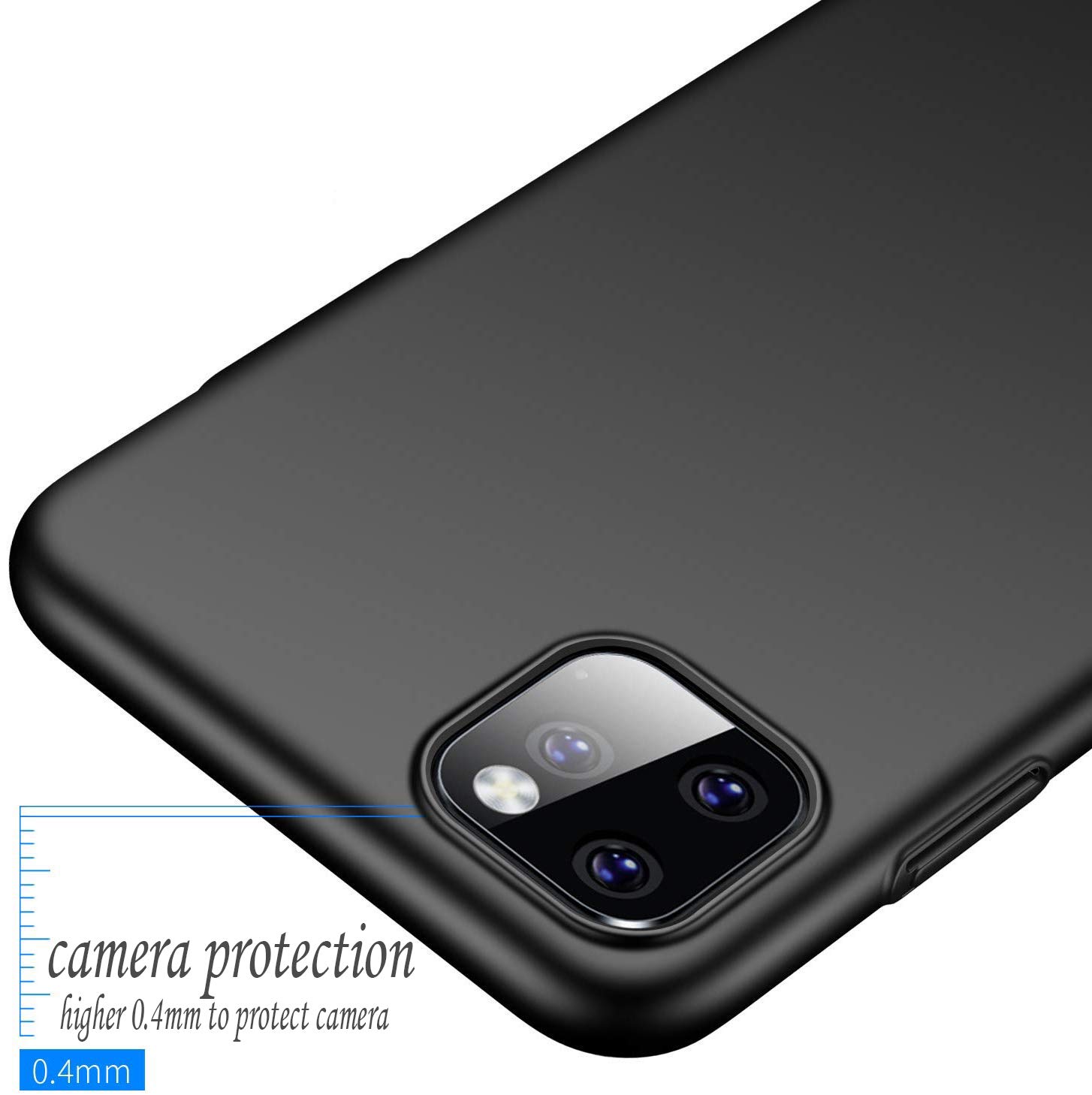**Slim Protective iPhone 11 Case - Premium PC Hard Cover, Shockproof & Scratch-Resistant (Black) - Perfect for Everyday Use, Travel & Outdoor Activities**