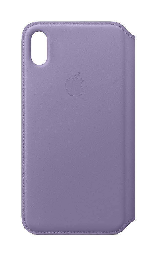 Apple iPhone Xs Max Leather Folio Case - Premium Protective Cover with Card Slots in Elegant Lilac | Perfect for Business Professionals & Everyday Use