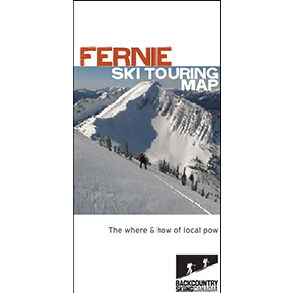 Backcountry Skiing & Ski Touring Map - Fernie, BC | Detailed Trail Guide for Alpine Adventures & Winter Exploration