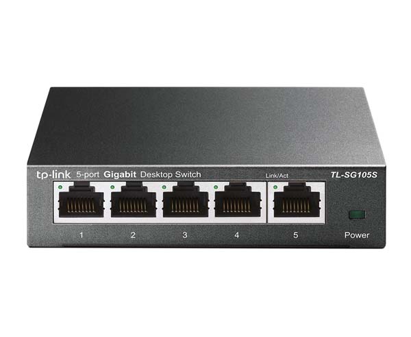 5 Port Gigabit Ethernet Switch 10/100/1000Mbps - High Speed Desktop Network Switch for Home Office, Gaming & Streaming | Plug & Play, Compact Design