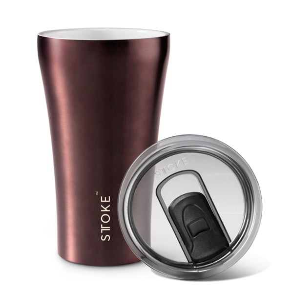 STTOKE Insulated Ceramic Travel Mug - Reusable Coffee Cup for Hot & Cold Drinks - Perfect for Commuting, Office, Camping & Outdoor Adventures
