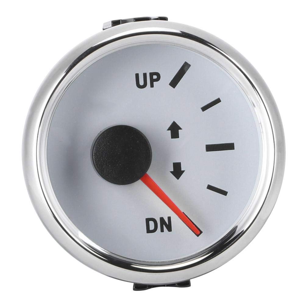 52mm Boat Trim Gauge with Red Backlight - Perfect for Marine Tilt Monitoring