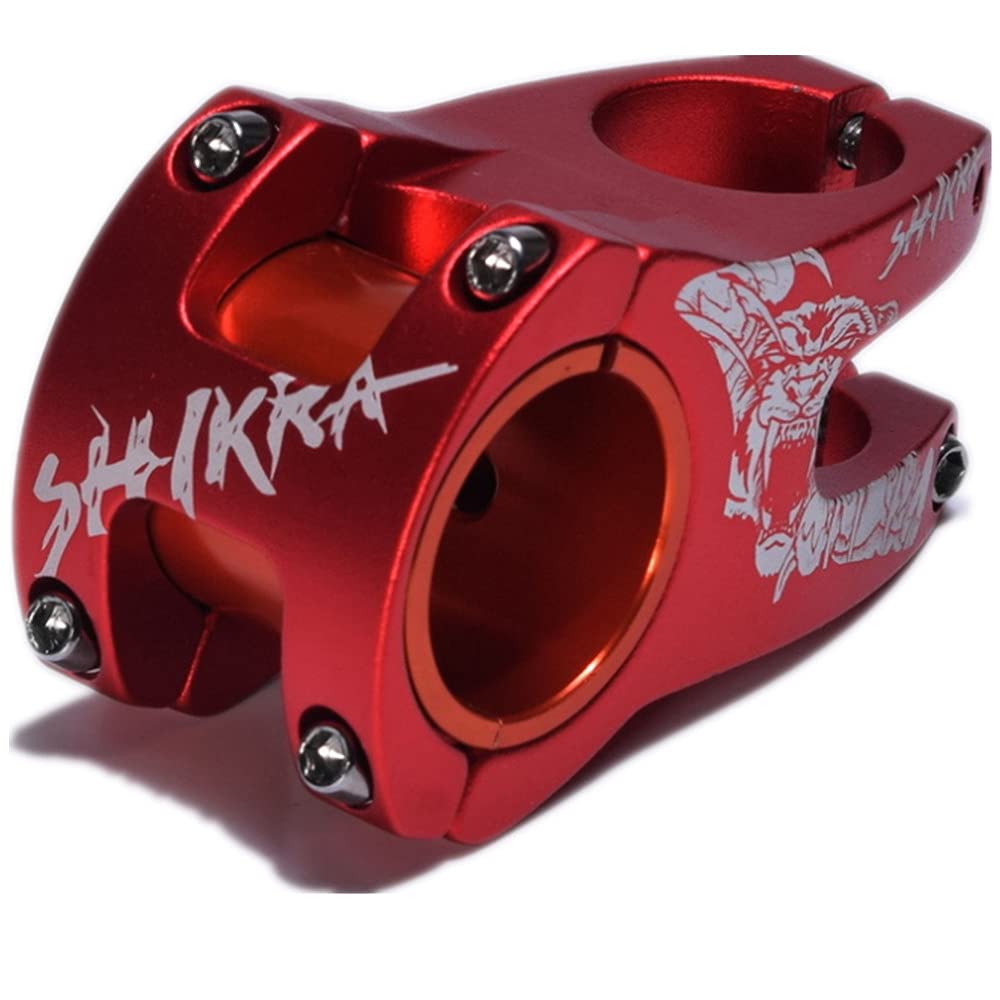 31.8mm 35 Pole 0 Degree 50mm Bicycle Stem for Mountain Bike, Road Bike, BMX, MTB, Fixie Gear - Lightweight Aluminum Alloy Short Handlebar Stem - Perfect for Commuting, Racing & Off-Road Cycling